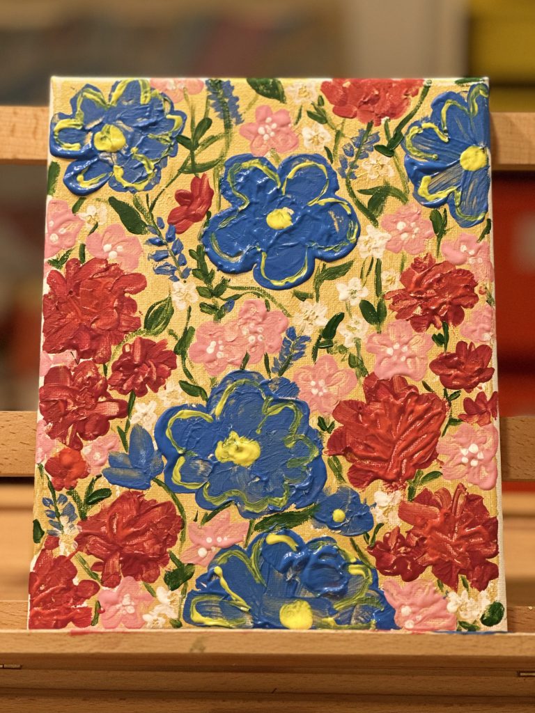 Bloom, an acrylic painting by Alice Yu Yuebo